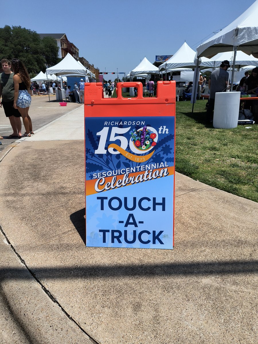 Touch a Truck sign